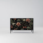 SECRET VERDURE Sideboard mit 2 Türen in Schwarz