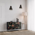 SECRET VERDURE Sideboard mit 2 Türen in Schwarz