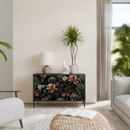 SECRET VERDURE Sideboard mit 2 Türen in Schwarz