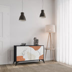TRANQUIL TWIG Sideboard mit 2 Türen in Schwarz