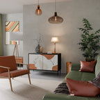 TRANQUIL TWIG Sideboard mit 2 Türen in Schwarz