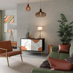 TRANQUIL TWIG Sideboard mit 2 Türen in Schwarz