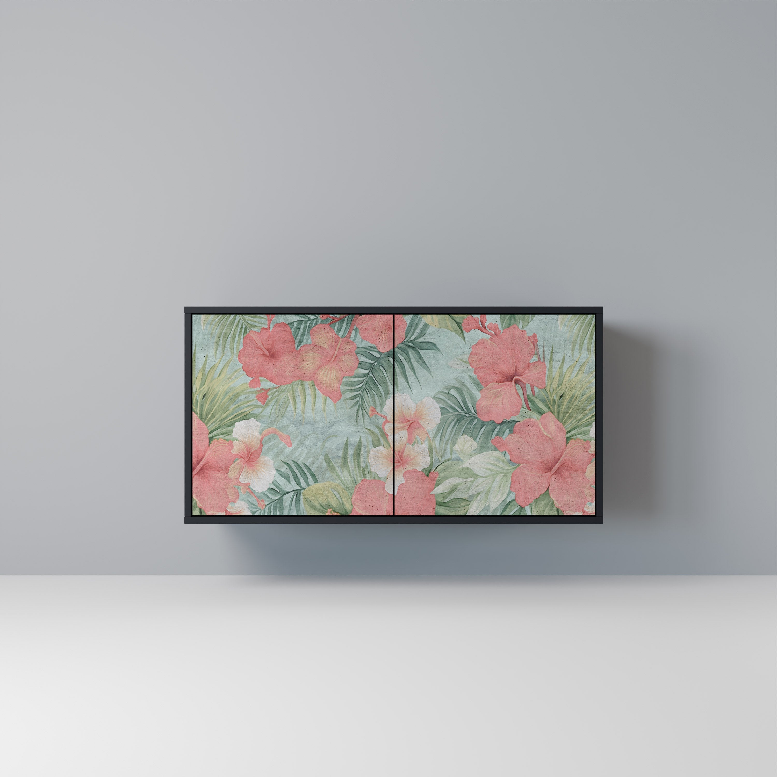 HAWAIIAN SPIRIT Sideboard mit 2 Türen in Schwarz