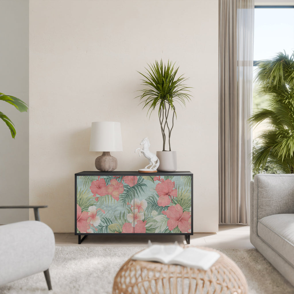 HAWAIIAN SPIRIT Sideboard mit 2 Türen in Schwarz