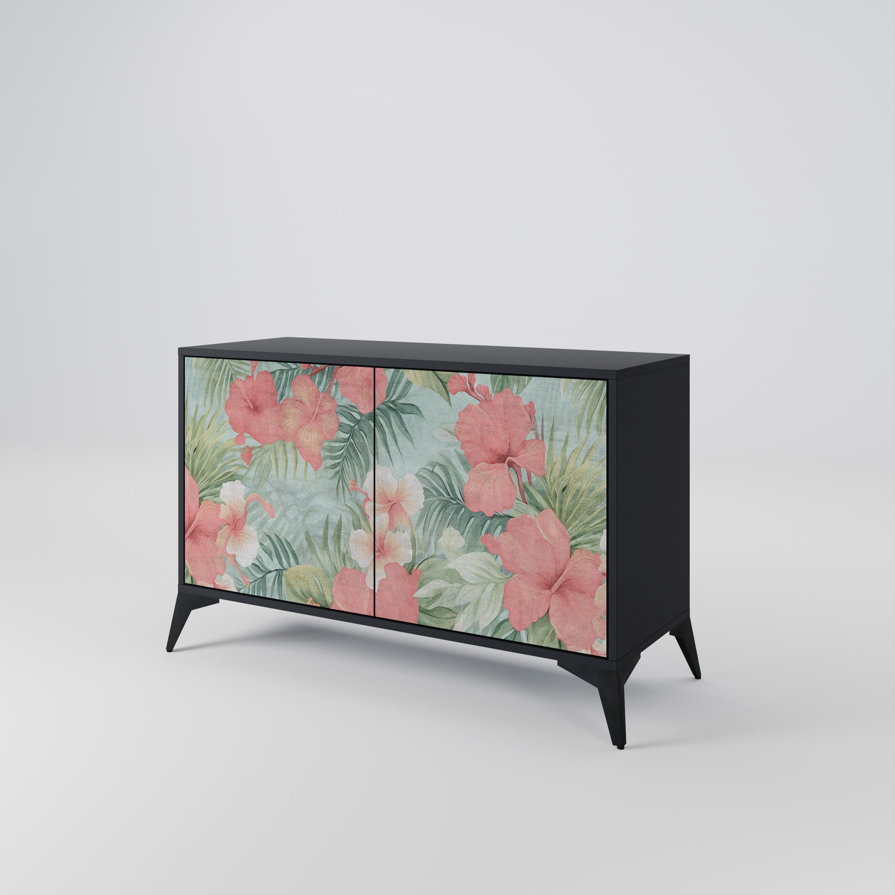HAWAIIAN SPIRIT Sideboard mit 2 Türen in Schwarz