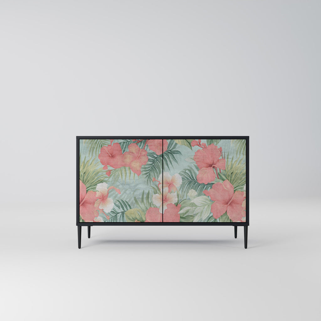 HAWAIIAN SPIRIT Sideboard mit 2 Türen in Schwarz