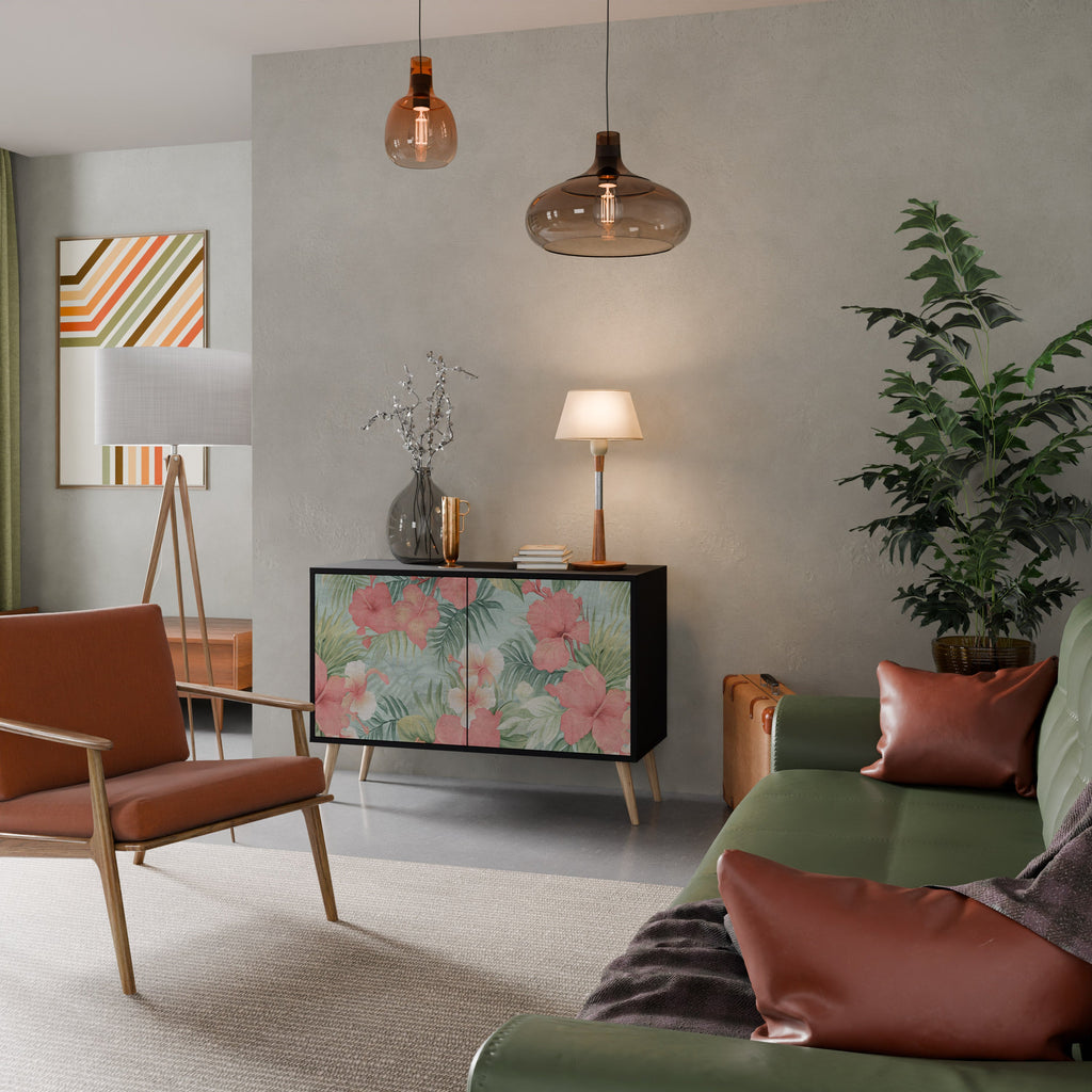 HAWAIIAN SPIRIT Sideboard mit 2 Türen in Schwarz