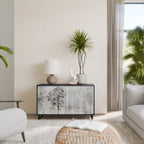 FADE IN THE TREES Sideboard mit 2 Türen in Schwarz