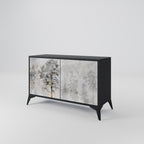 FADE IN THE TREES Sideboard mit 2 Türen in Schwarz