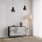 FADE IN THE TREES Sideboard mit 2 Türen in Schwarz