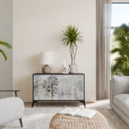 FADE IN THE TREES Sideboard mit 2 Türen in Schwarz