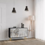 FADE IN THE TREES Sideboard mit 2 Türen in Schwarz