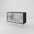 FADE IN THE TREES Sideboard mit 2 Türen in Schwarz