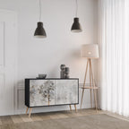 FADE IN THE TREES Sideboard mit 2 Türen in Schwarz