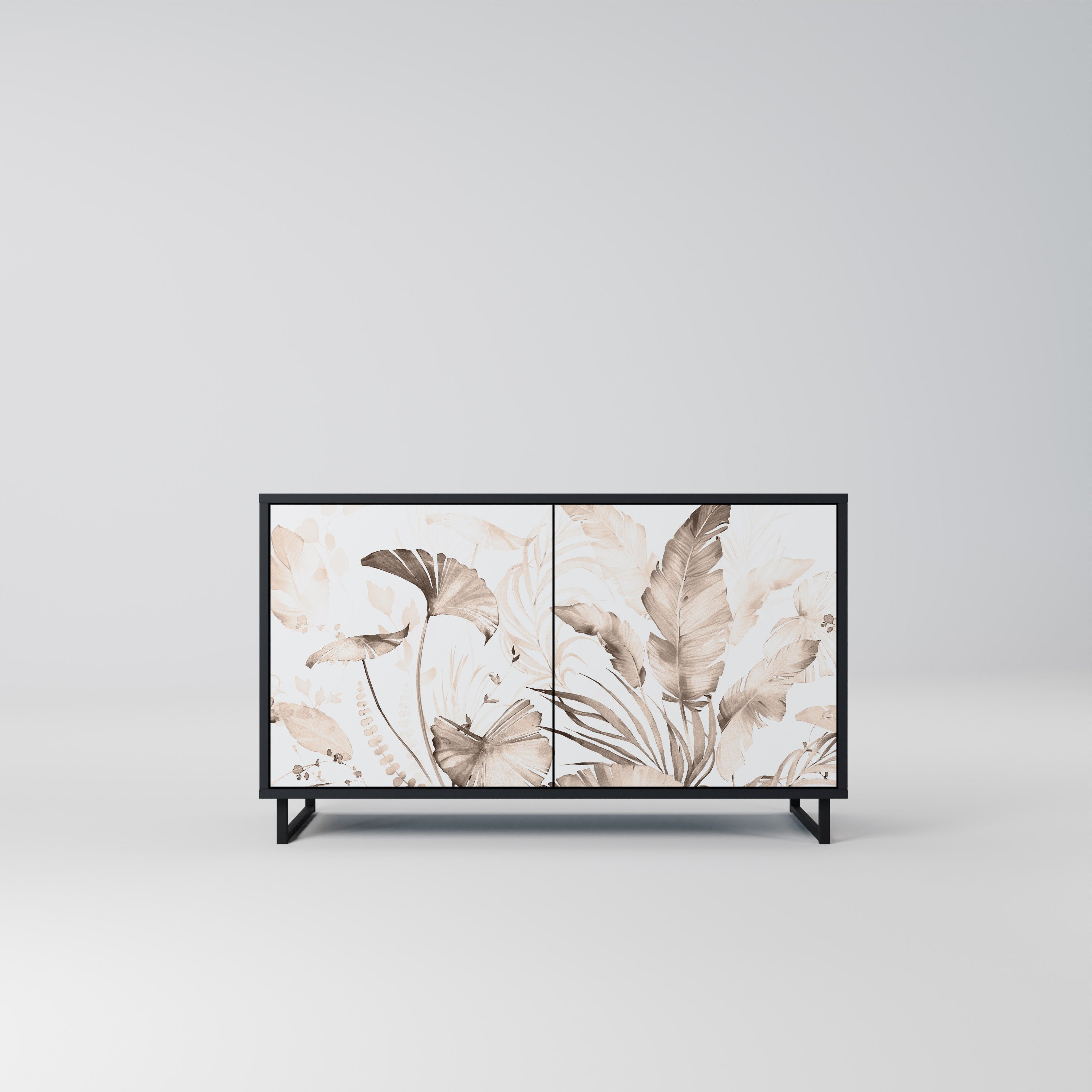 WILD TENDERNESS Sideboard mit 2 Türen in Schwarz