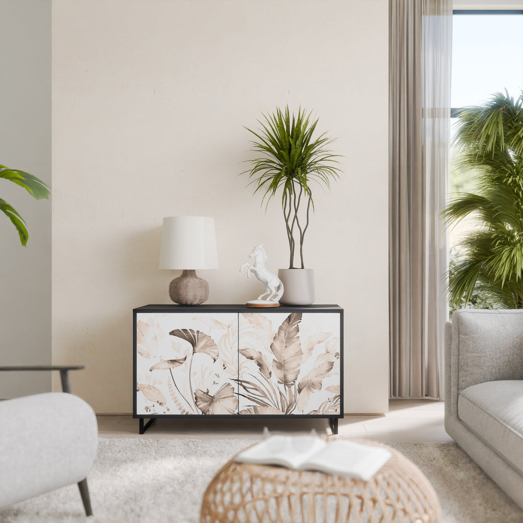 WILD TENDERNESS Sideboard mit 2 Türen in Schwarz