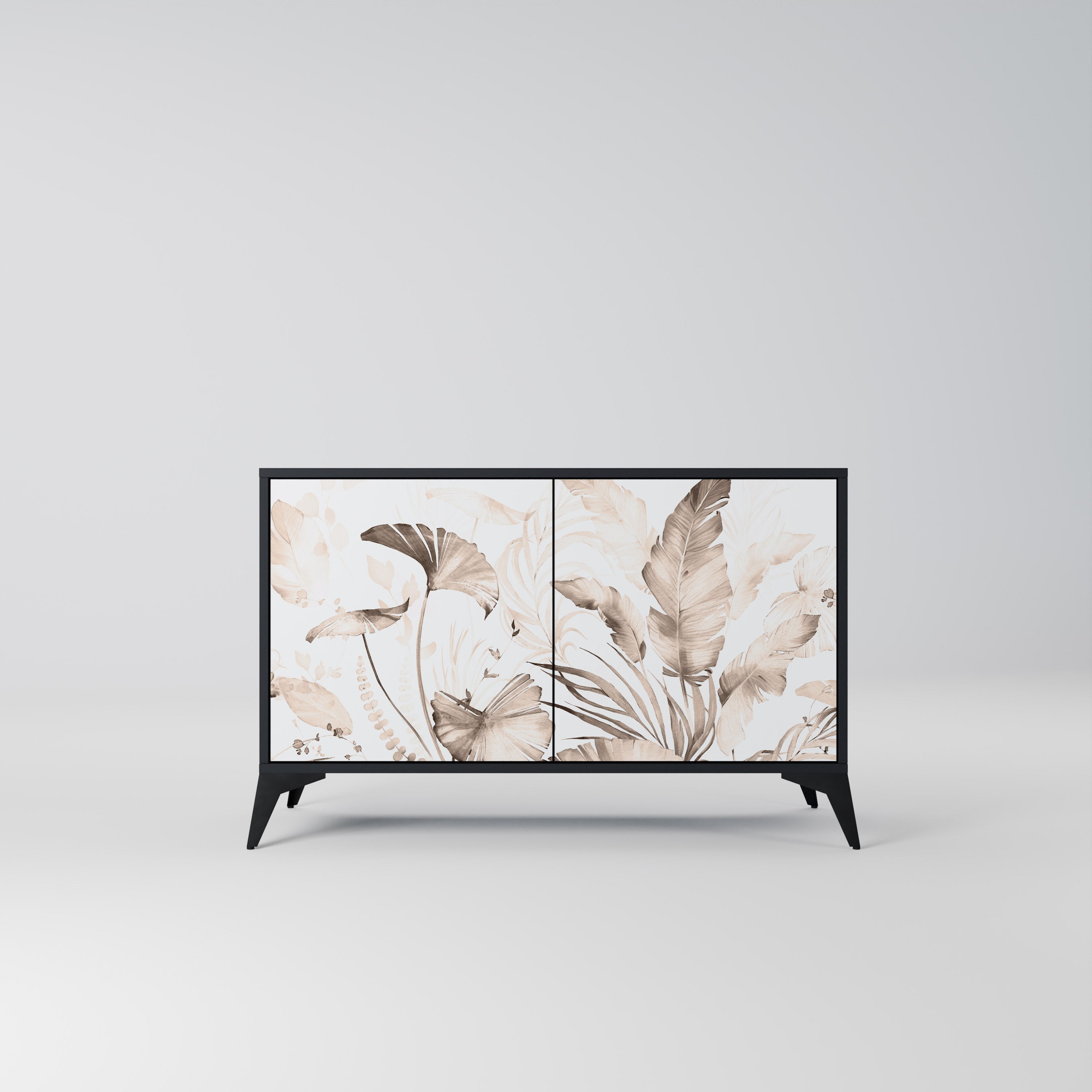 WILD TENDERNESS Sideboard mit 2 Türen in Schwarz