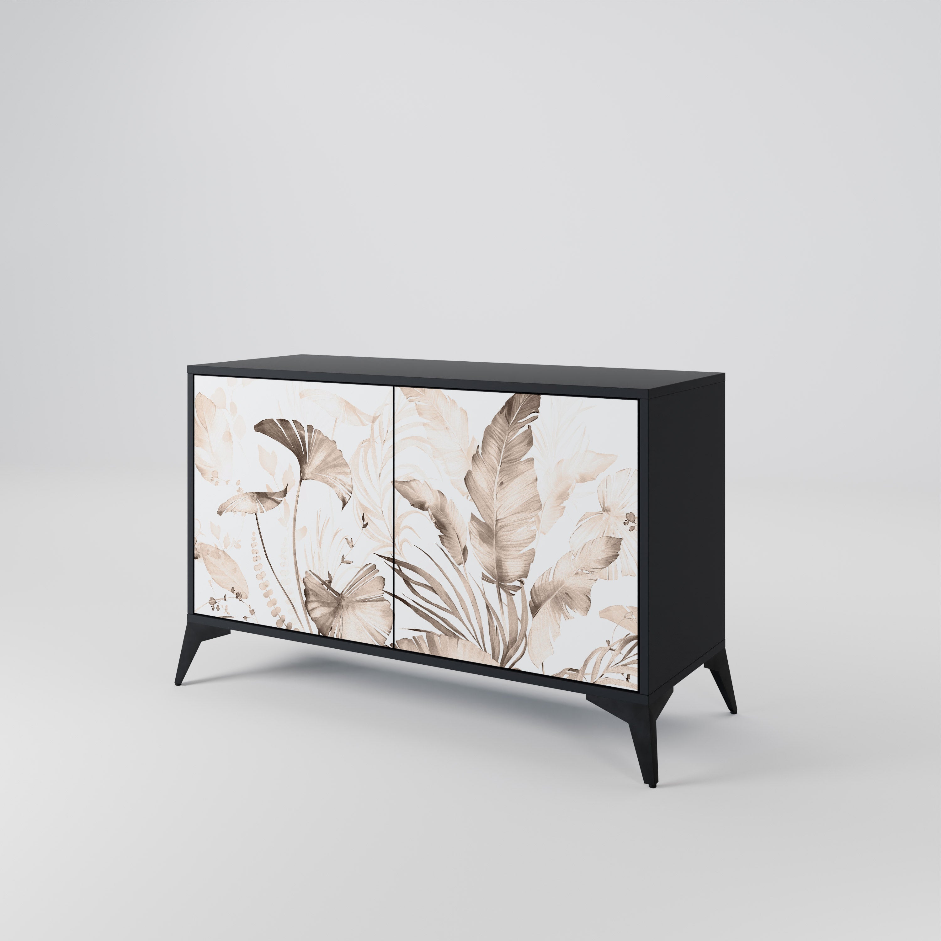WILD TENDERNESS Sideboard mit 2 Türen in Schwarz