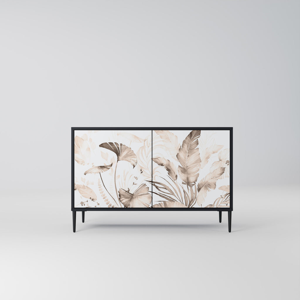 WILD TENDERNESS Sideboard mit 2 Türen in Schwarz