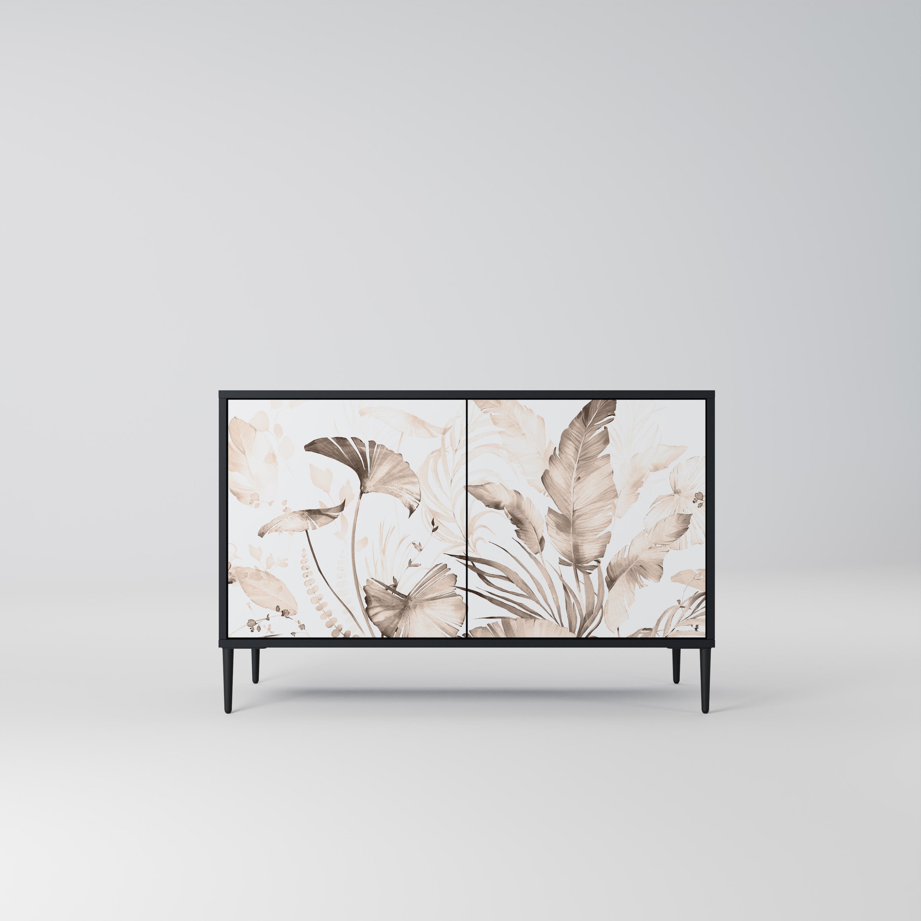 WILD TENDERNESS Sideboard mit 2 Türen in Schwarz