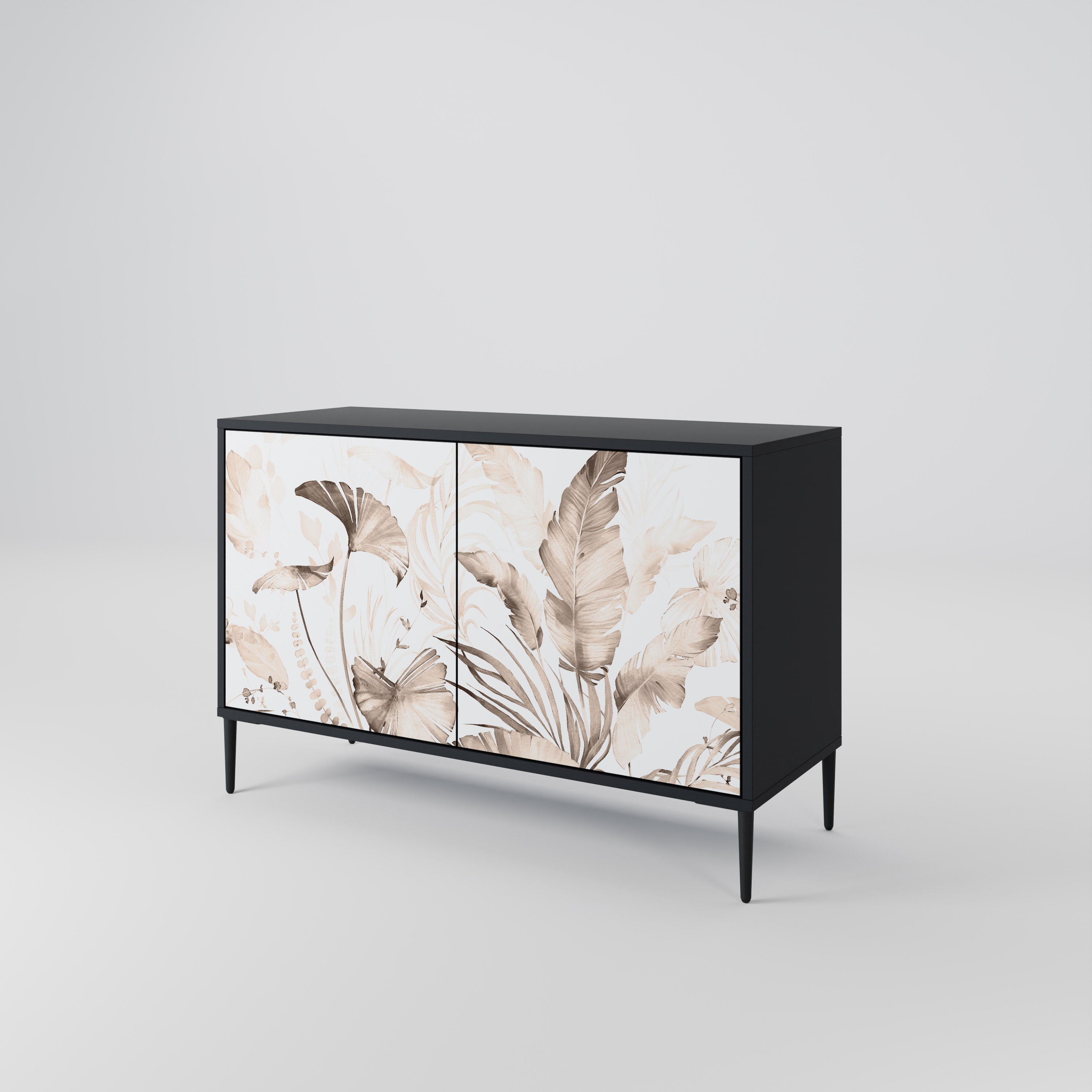 WILD TENDERNESS Sideboard mit 2 Türen in Schwarz