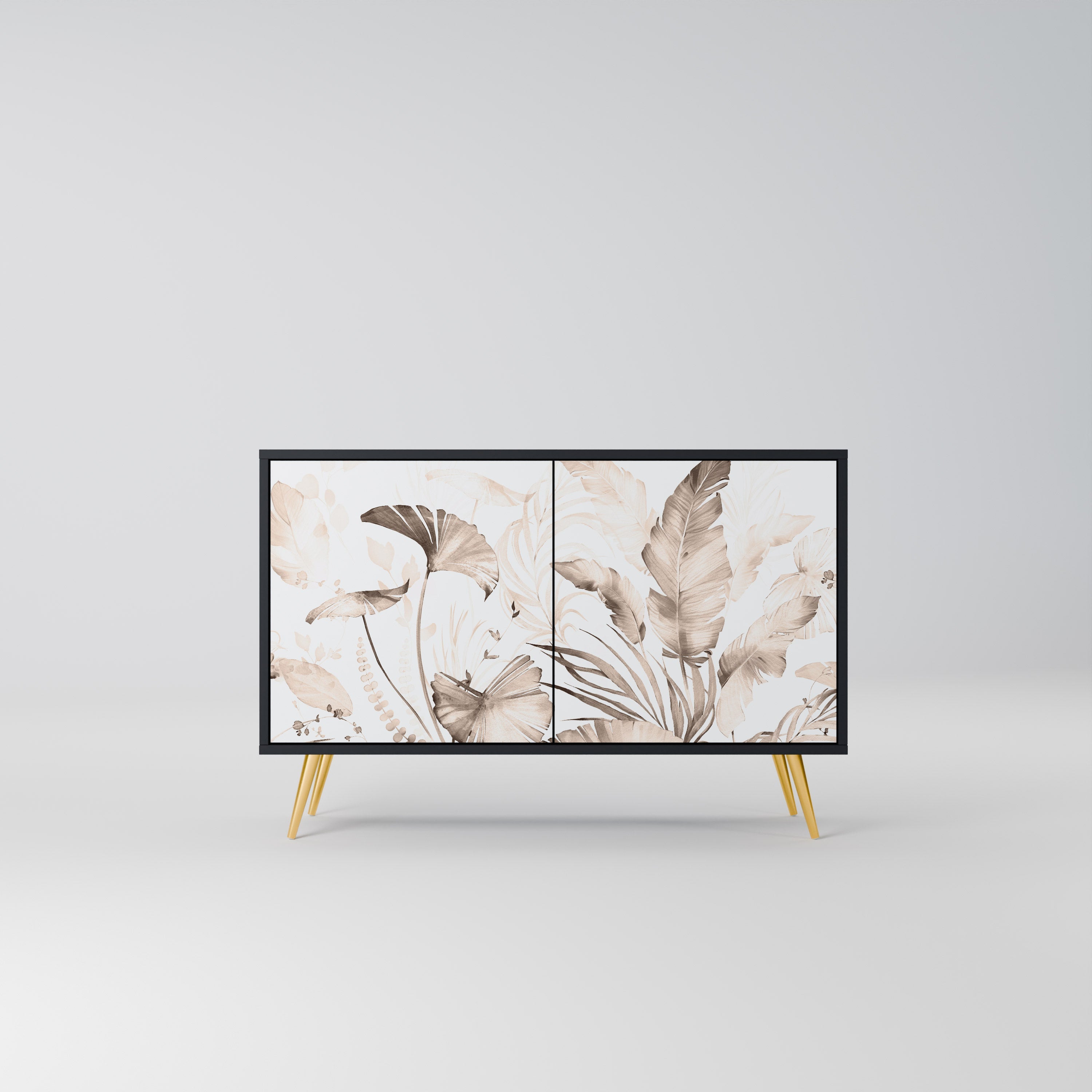 WILD TENDERNESS Sideboard mit 2 Türen in Schwarz