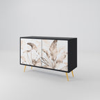 WILD TENDERNESS Sideboard mit 2 Türen in Schwarz