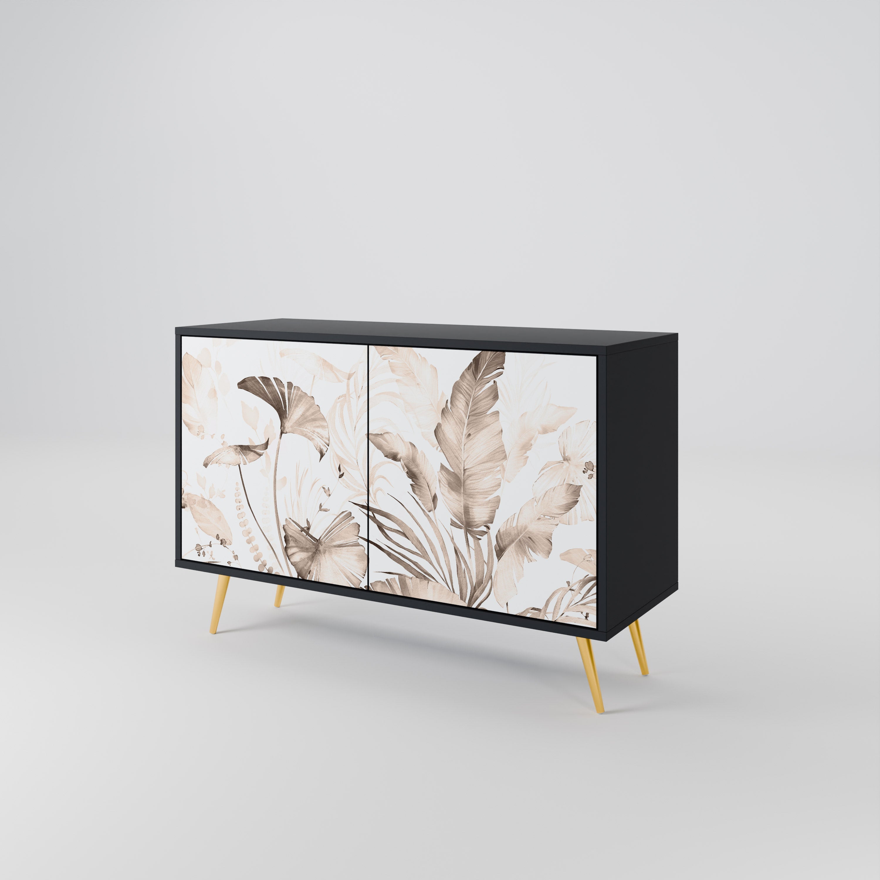 WILD TENDERNESS Sideboard mit 2 Türen in Schwarz