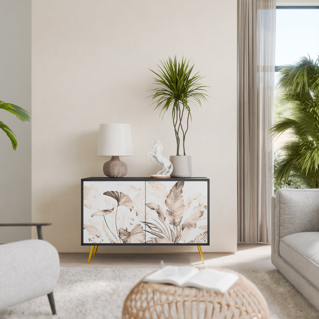 WILD TENDERNESS Sideboard mit 2 Türen in Schwarz