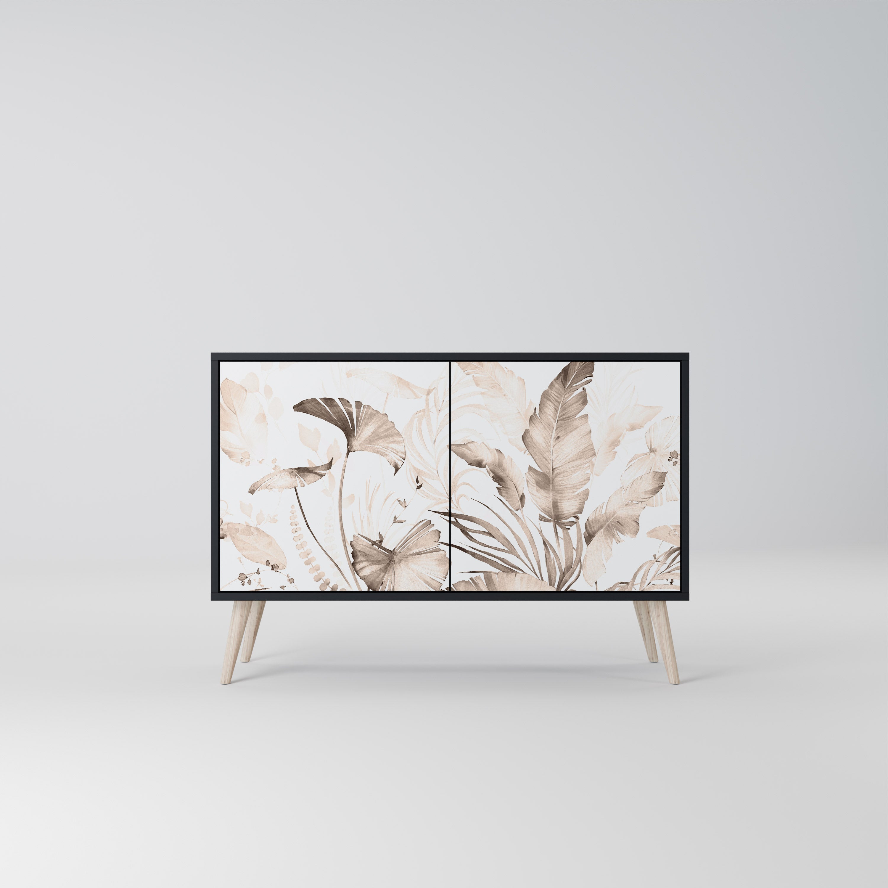 WILD TENDERNESS Sideboard mit 2 Türen in Schwarz