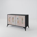 THE DELIQUESCE Sideboard mit 2 Türen in Schwarz