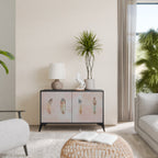 THE DELIQUESCE Sideboard mit 2 Türen in Schwarz