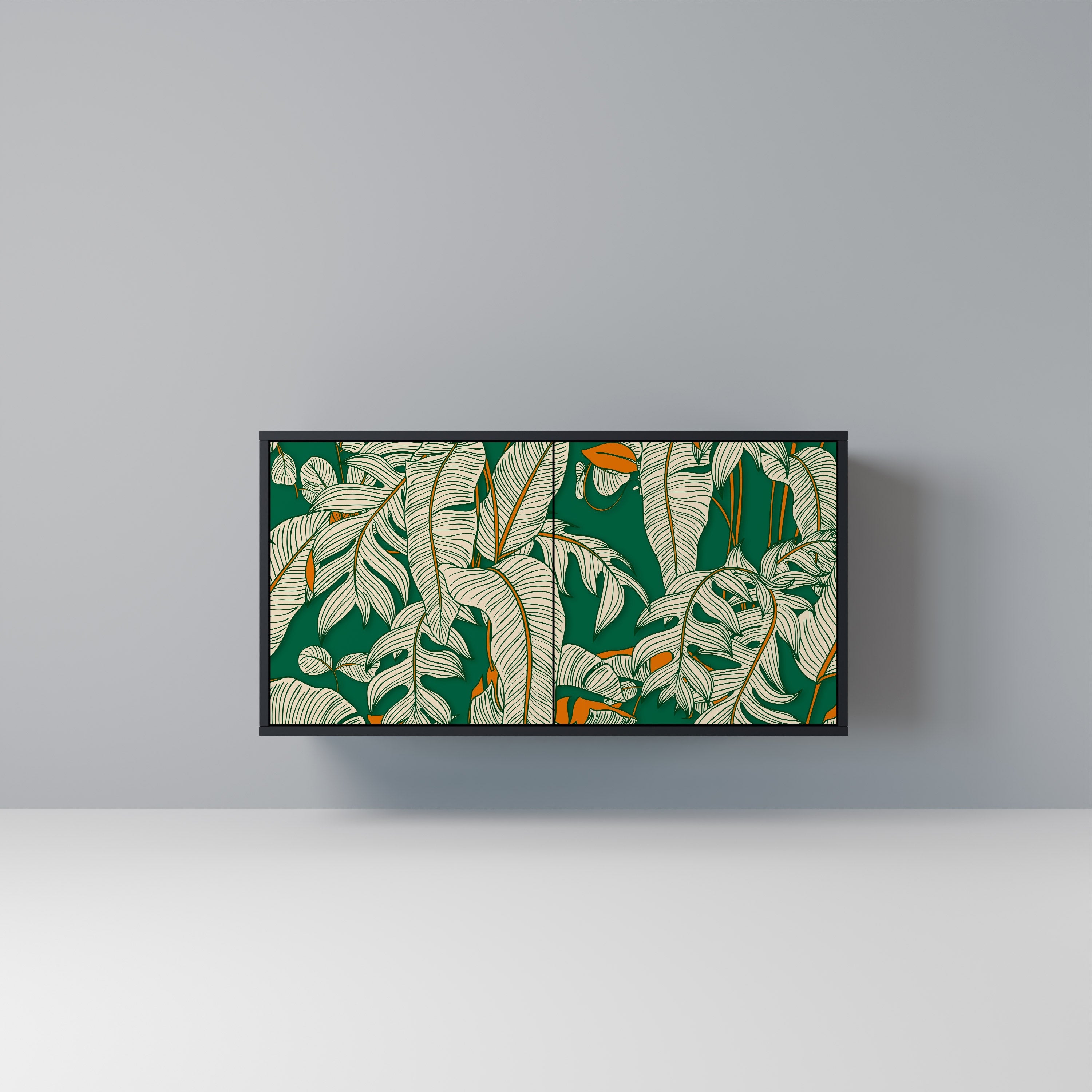 VERDANT PLEASURES Sideboard mit 2 Türen in Schwarz