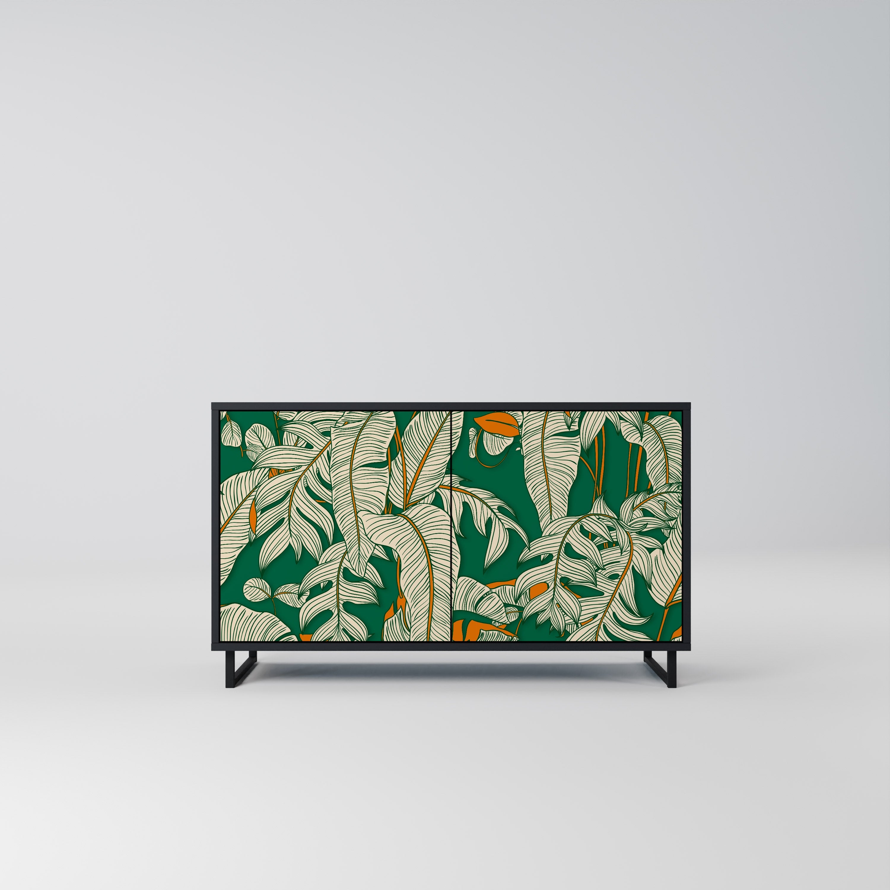 VERDANT PLEASURES Sideboard mit 2 Türen in Schwarz