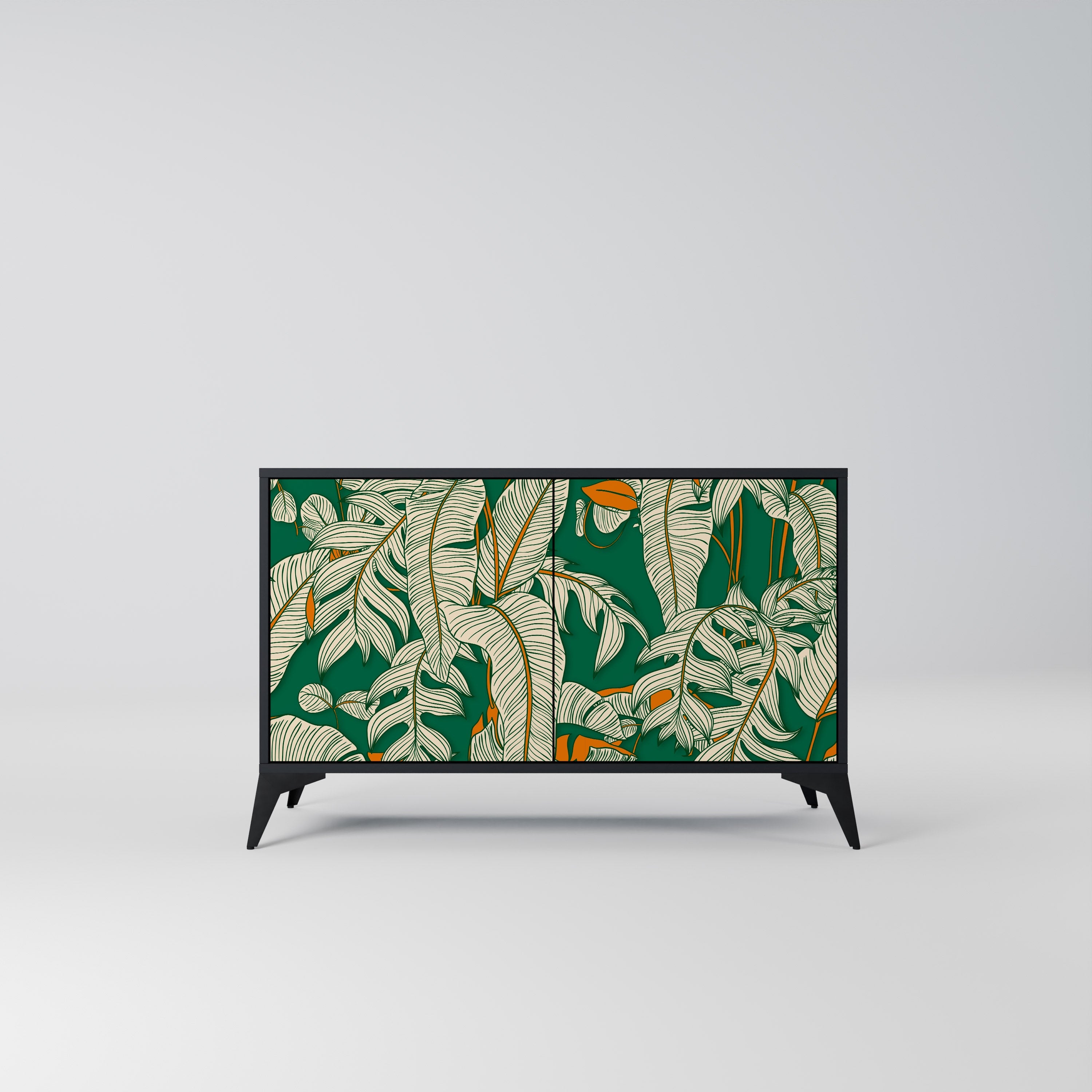 VERDANT PLEASURES Sideboard mit 2 Türen in Schwarz