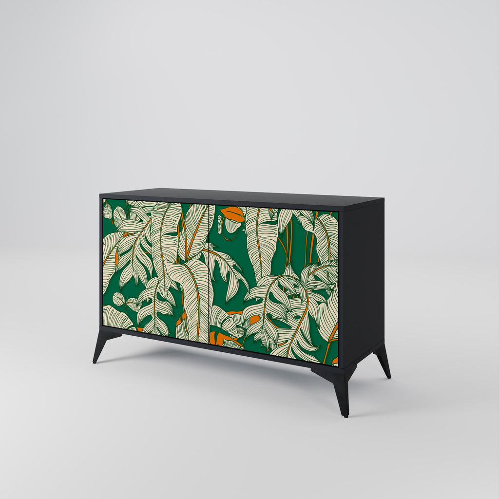 VERDANT PLEASURES Sideboard mit 2 Türen in Schwarz