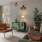 VERDANT PLEASURES Sideboard mit 2 Türen in Schwarz