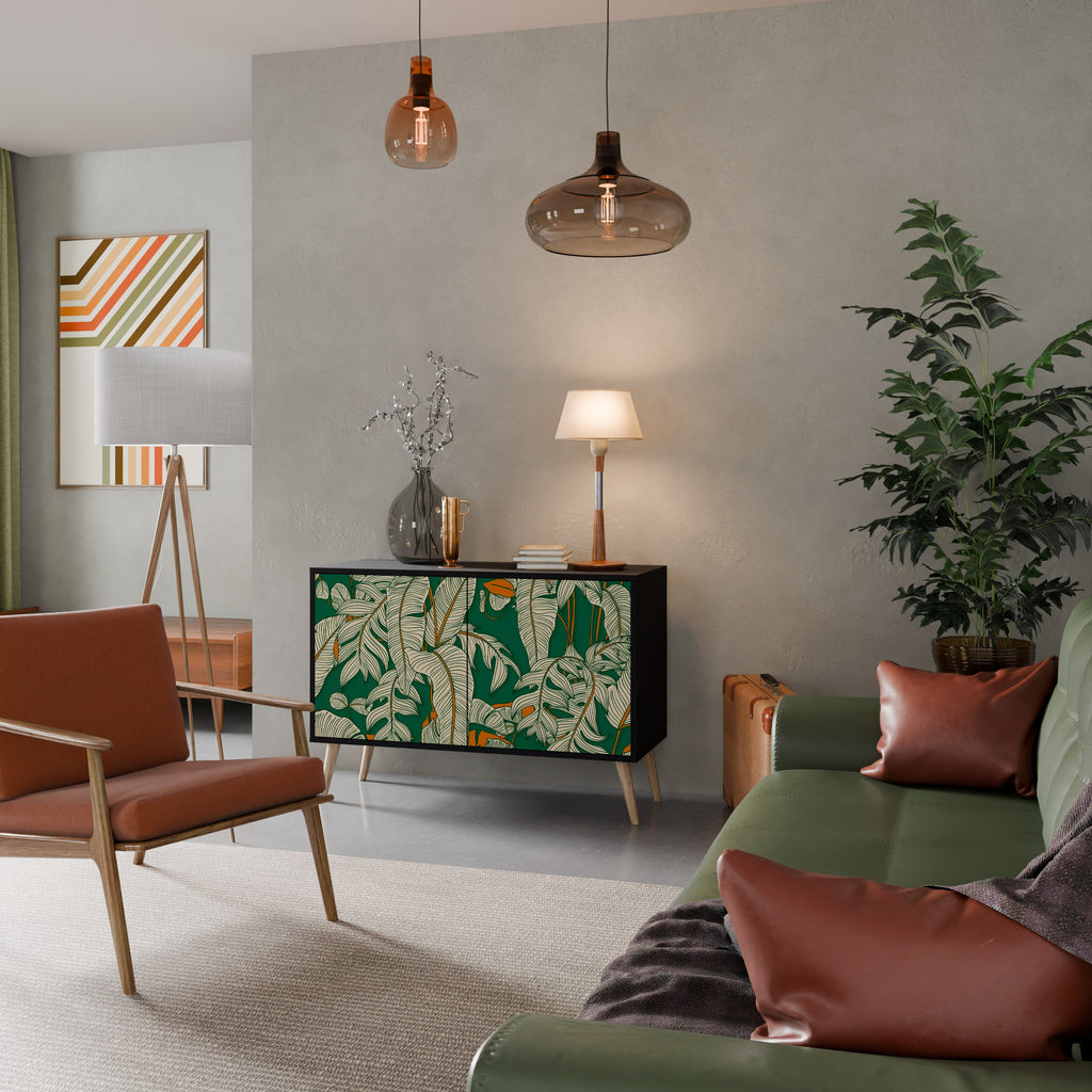 VERDANT PLEASURES Sideboard mit 2 Türen in Schwarz