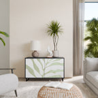 BOTANICAL SPARK Sideboard mit 2 Türen in Schwarz