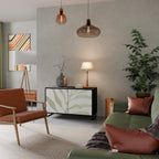 BOTANICAL SPARK Sideboard mit 2 Türen in Schwarz