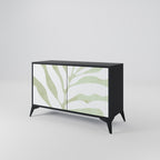 BOTANICAL SPARK Sideboard mit 2 Türen in Schwarz