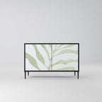 BOTANICAL SPARK Sideboard mit 2 Türen in Schwarz