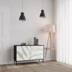 BOTANICAL SPARK Sideboard mit 2 Türen in Schwarz