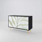 BOTANICAL SPARK Sideboard mit 2 Türen in Schwarz