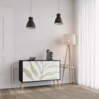 BOTANICAL SPARK Sideboard mit 2 Türen in Schwarz