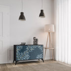 BLUE LEAVES Sideboard mit 2 Türen in Schwarz