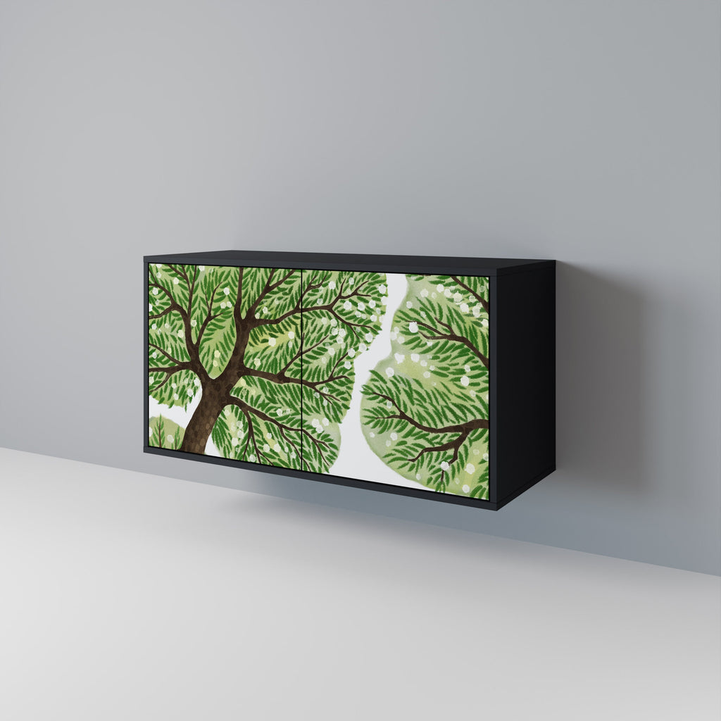 WILDERNESS DASH Sideboard mit 2 Türen in Schwarz