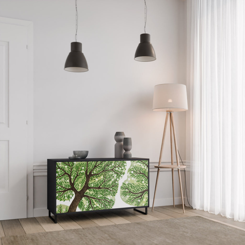 WILDERNESS DASH Sideboard mit 2 Türen in Schwarz