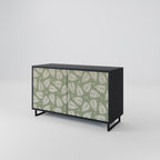 LEAVES ON GREEN Sideboard mit 2 Türen in Schwarz