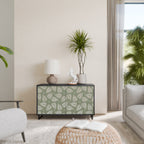 LEAVES ON GREEN Sideboard mit 2 Türen in Schwarz